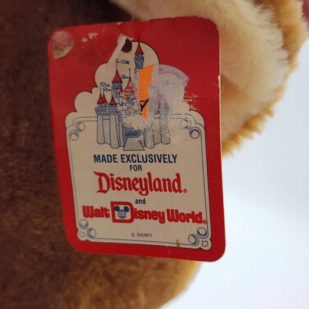Vintage Disney World BEARLY COUNTRY Plush Brown Bear 12